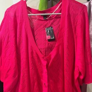 NWT Torrid Pointelle Cardigan Short Sleeve Cropped Sweater Plus Size